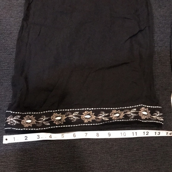 NWT Philosophy Republic Clothing Wide Leg Pants w/Bead & Embroidery Detailing-L - Picture 11 of 12